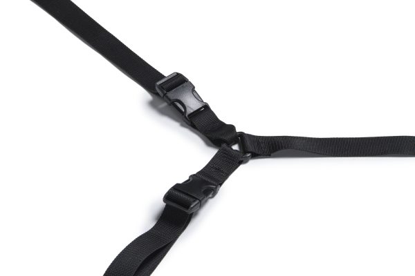 Bed Buckler Tether and Cuff Restraint Kit Black Microfiber - Image 2