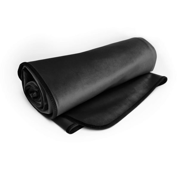 Fascinator Lush Throw  Black Microvelvet - King Size - Image 5