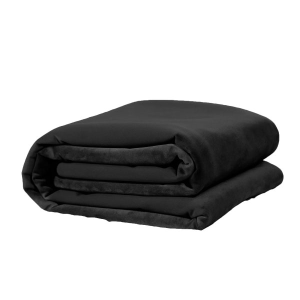 Fascinator Lush Throw  Black Microvelvet - King Size - Image 6