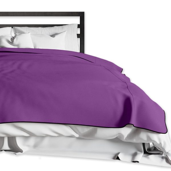 Fascinator Lush Throw  Purple Microvelvet - King Size - Image 3