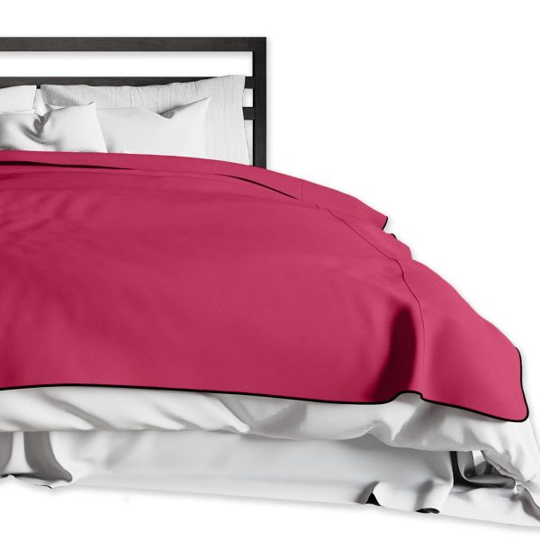 Fascinator Lush Throw  Merlot Microvelvet - King Size - Image 3