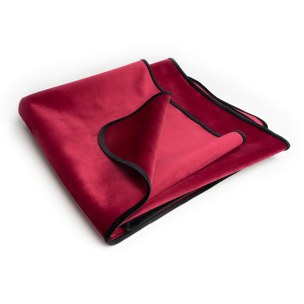 Fascinator Lush Throw  Merlot Microvelvet - King Size - Image 4