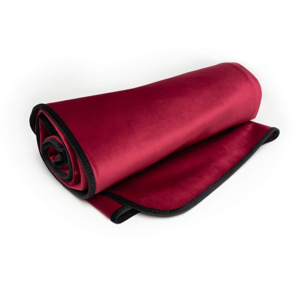 Fascinator Lush Throw  Merlot Microvelvet - King Size - Image 5