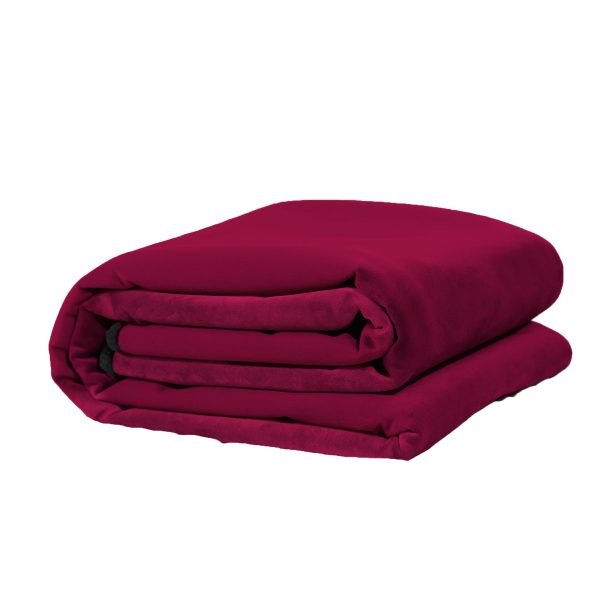 Fascinator Lush Throw  Merlot Microvelvet - King Size - Image 6