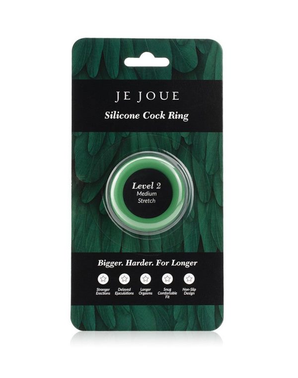 Green Silicone C-Ring - Medium Stretch - Image 2
