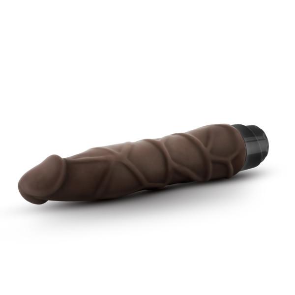 Dr Skin Cock Vibe 1 Chocolate Brown Realistic Dildo - Image 3