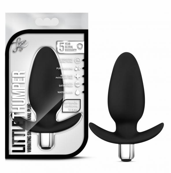 Luxe Little Thumper Black Vibrating Plug - Image 2