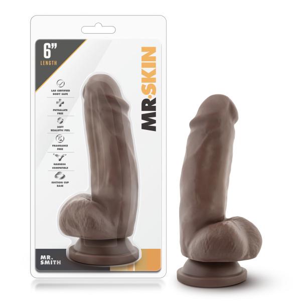 Mr Skin Mr Smith 6 inches Dildo Suction Cup Brown - Image 3