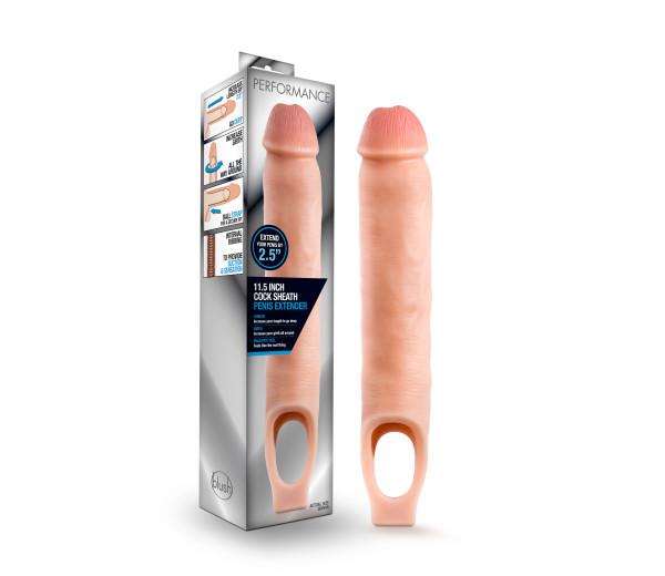 Performance 11.5 inches Cock Sheath Penis Extender Beige - Image 3