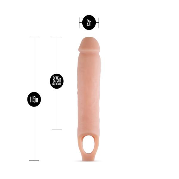 Performance 11.5 inches Cock Sheath Penis Extender Beige - Image 2