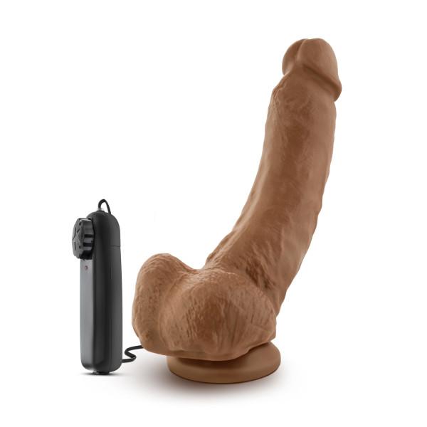 The Boxer 9 inches Vibrating Realistic Cock Brown - Image 2
