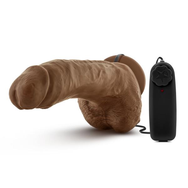 The Boxer 9 inches Vibrating Realistic Cock Brown - Image 3