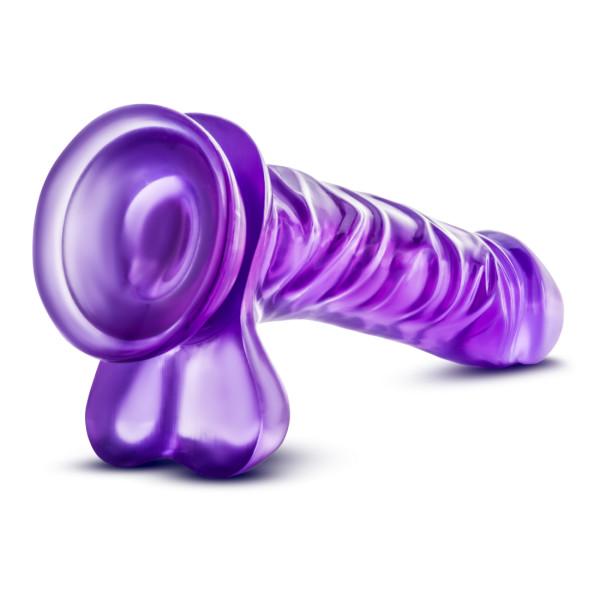 B Yours Basic 8 Purple Realistic Dildo - Image 4