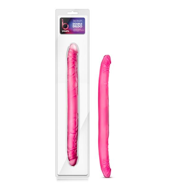 B Yours 16 inches Double Dildo Pink - Image 4