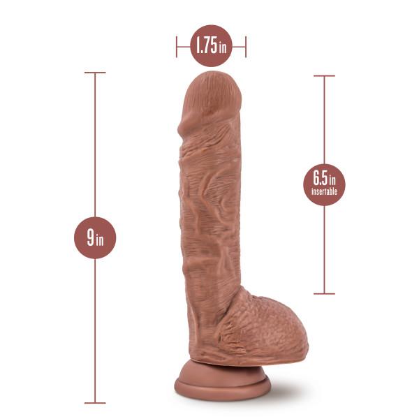 Au Naturel Billy Boy 9 Dildo Mocha " - Image 3