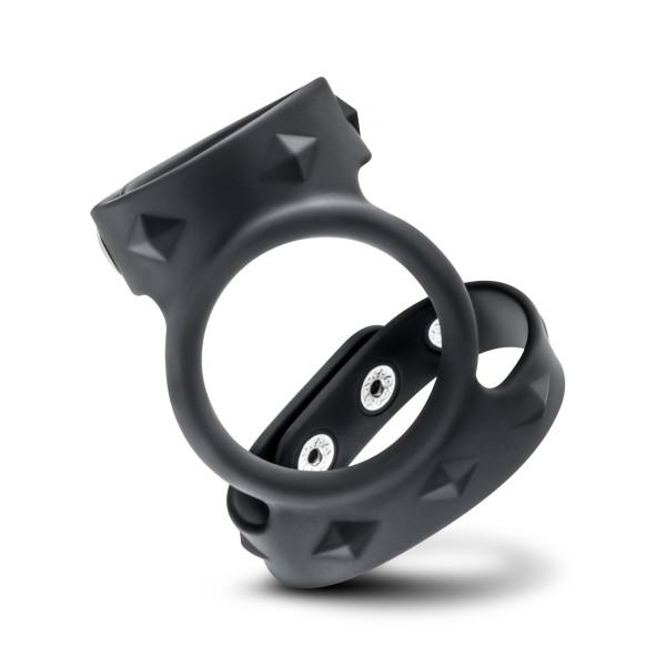 Performance VS8 Silicone Double Cock & Ball Strap Black - Image 2