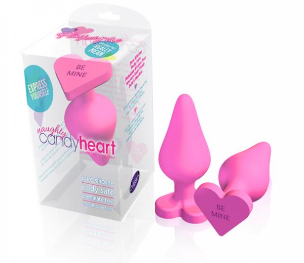 Naughty Candy Hearts Pink Butt Plug - Image 2