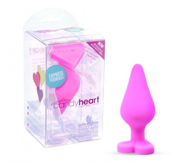 Naughtier Candy Heart Ride Me Pink Butt Plug - Image 2