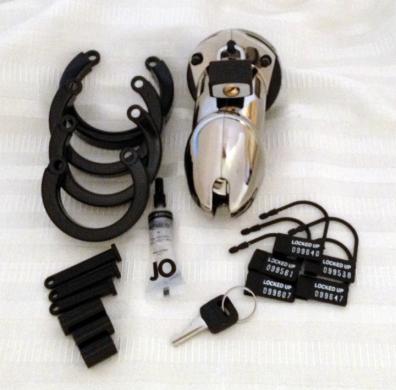 Cb-6000 Male Chastity Device 3 1/4" Chrome Cage - Image 3