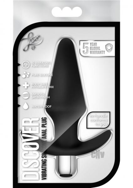 Luxe Discover Vibrating Butt Plug Black - Image 3