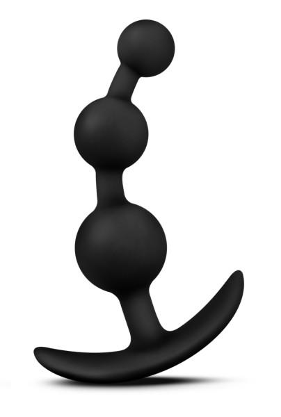 Luxe Be Me 3 Black Silicone Anal Beads - Image 4