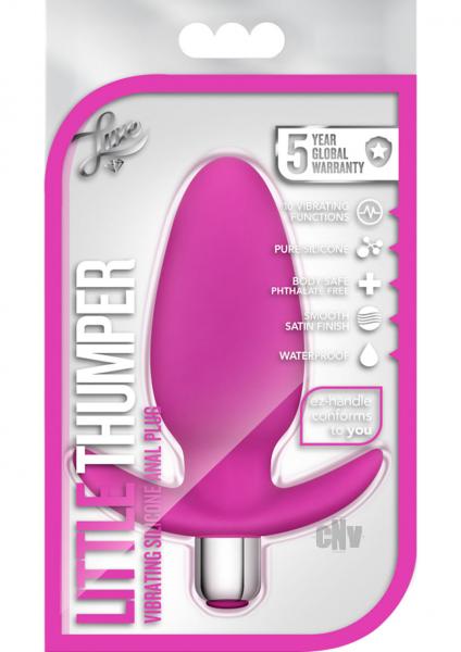 Little Thumper Fuchsia Vibrating Butt Plug - Image 3