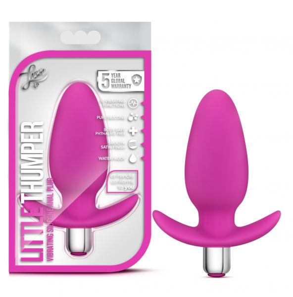 Little Thumper Fuchsia Vibrating Butt Plug - Image 2