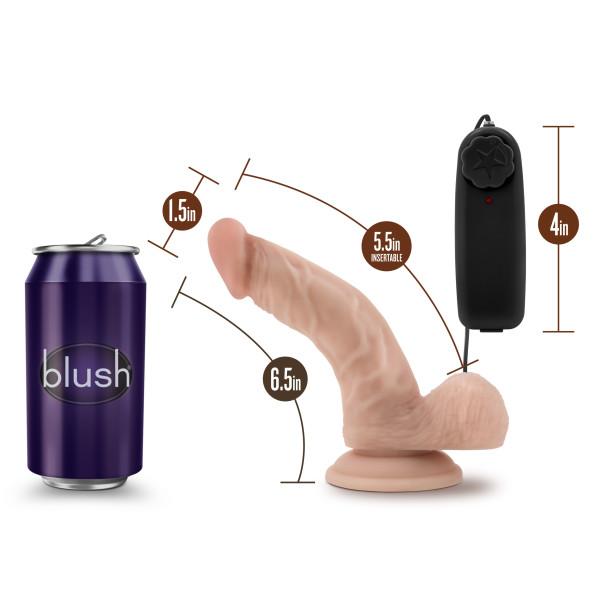 Dr Ken 6.5 inches Vibrating Cock with Suction Cup Beige - Image 4