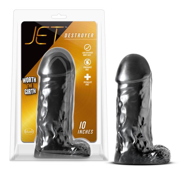 Jet Destroyer Carbon Black Metallic Dildo - Image 2