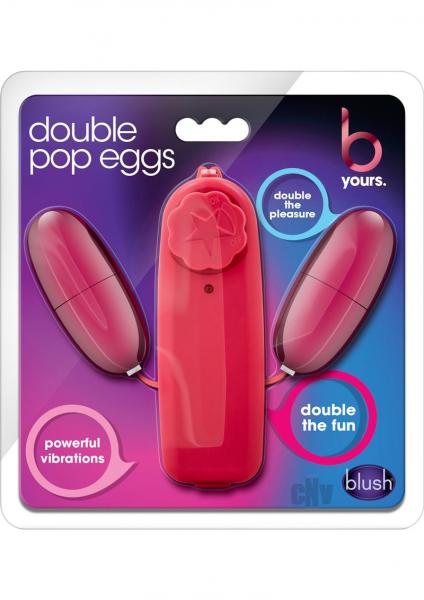 Double Pop Eggs Cerise Pink Vibrating Bullet - Image 3