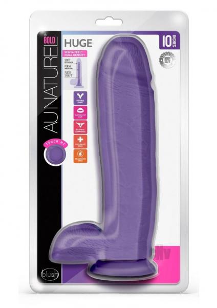 Au Naturel Bold Huge 10 Dildo Purple