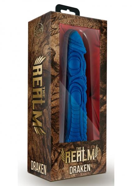 The Realm Draken Lock On Dildo Blue - Image 3