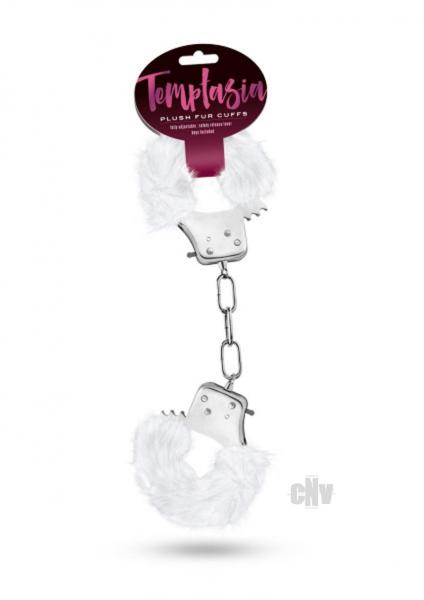 Temptasia Plush Fur Cuffs White Handcuffs - Image 3