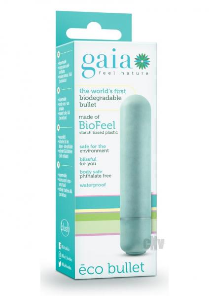 Gaia Eco Bullet Vibrator Aqua Blue - Image 3