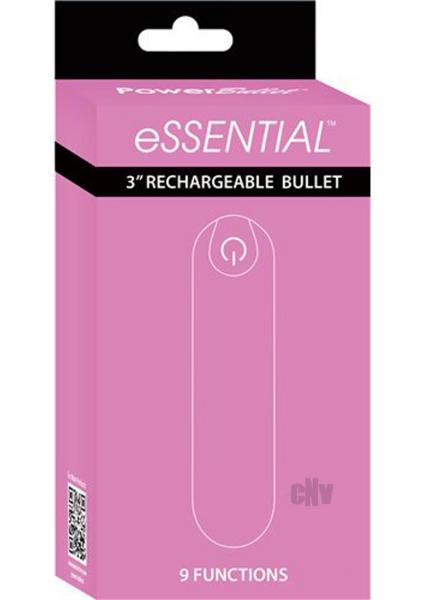 Essential Power Bullet Vibrator 3 inches Pink - Image 3
