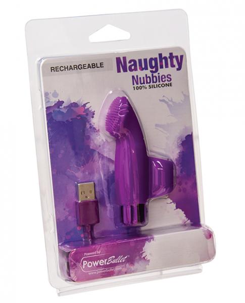 Naughty Nubbies Purple Finger Vibrator - Image 3