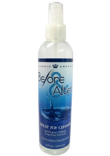 Before And After Anti-Bacterial Adult Toy Cleaner 8oz Spray Bottle