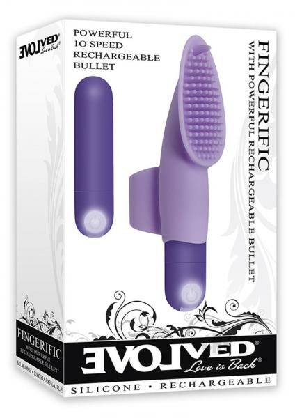 Fingerific with Powerful Bullet Vibrator Purple - Image 3