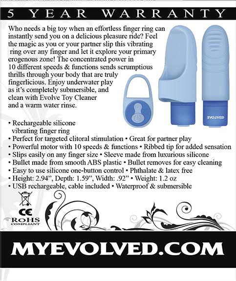 Fingerlicious Blue Finger Vibrator - Image 4