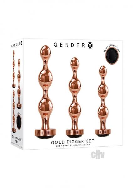 Gx Gold Digger Set 3pc Rose Gold/black