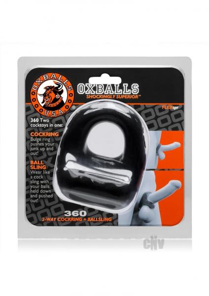 Oxballs 360 2-Way Cockring & Ballsling Black - Image 3
