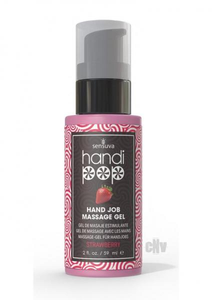 Handipop Massage Gel Strawberry 2oz