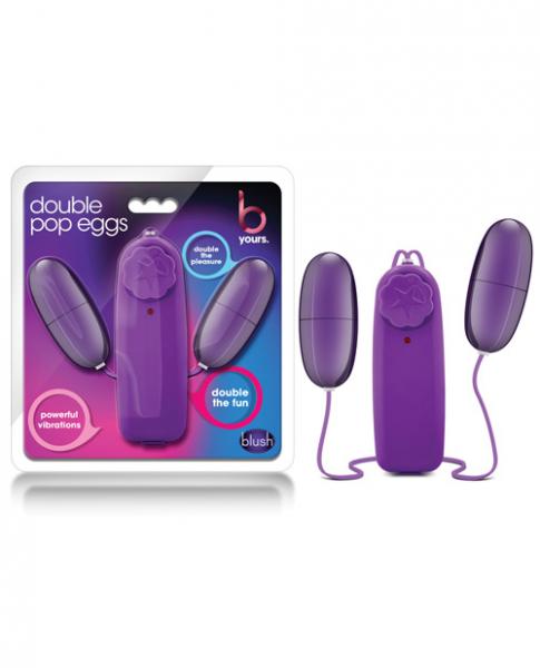Double Pop Eggs Plum Purple Vibrating Bullet - Image 3