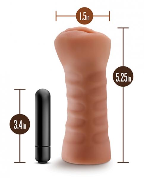 M For Men Sofia Mocha Tan Vagina Stroker - Image 4