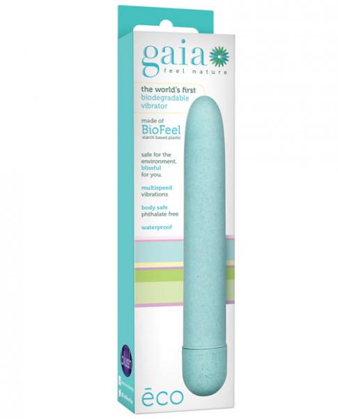 Gaia Biodegradable Vibrator Eco Aqua Blue - Image 3