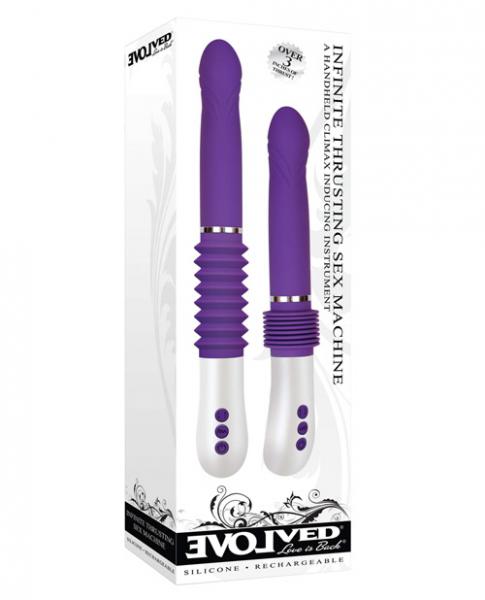 Infinite Thrusting Sex Machine Purple Vibrator - Image 3