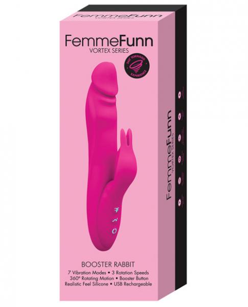 Femmefunn Booster Rabbit Vibrator Pink - Image 2