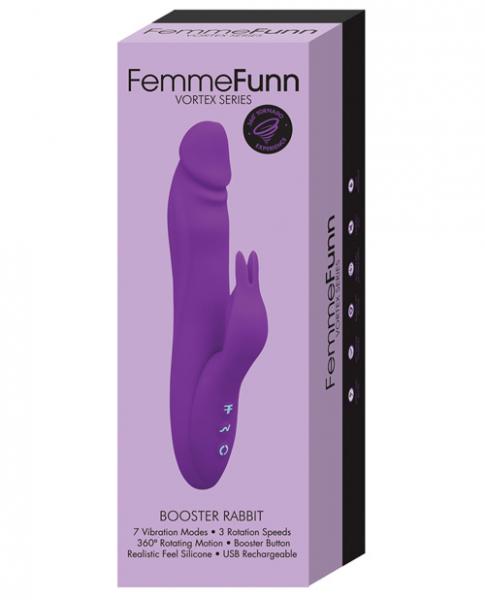 Femmefunn Booster Rabbit Vibrator Purple - Image 2