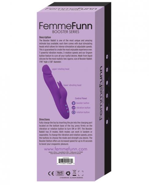 Femmefunn Booster Rabbit Vibrator Purple - Image 3