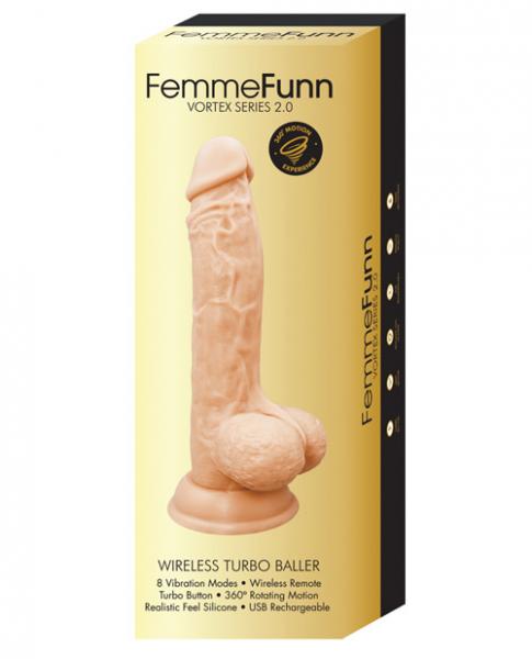 Femmefunn Wireless Turbo Baller 2.0 Beige Vibrator - Image 2